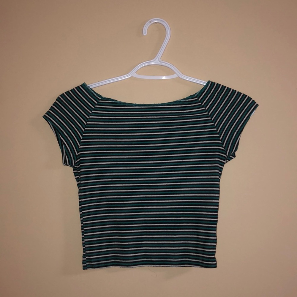 slightly off the shoulder top